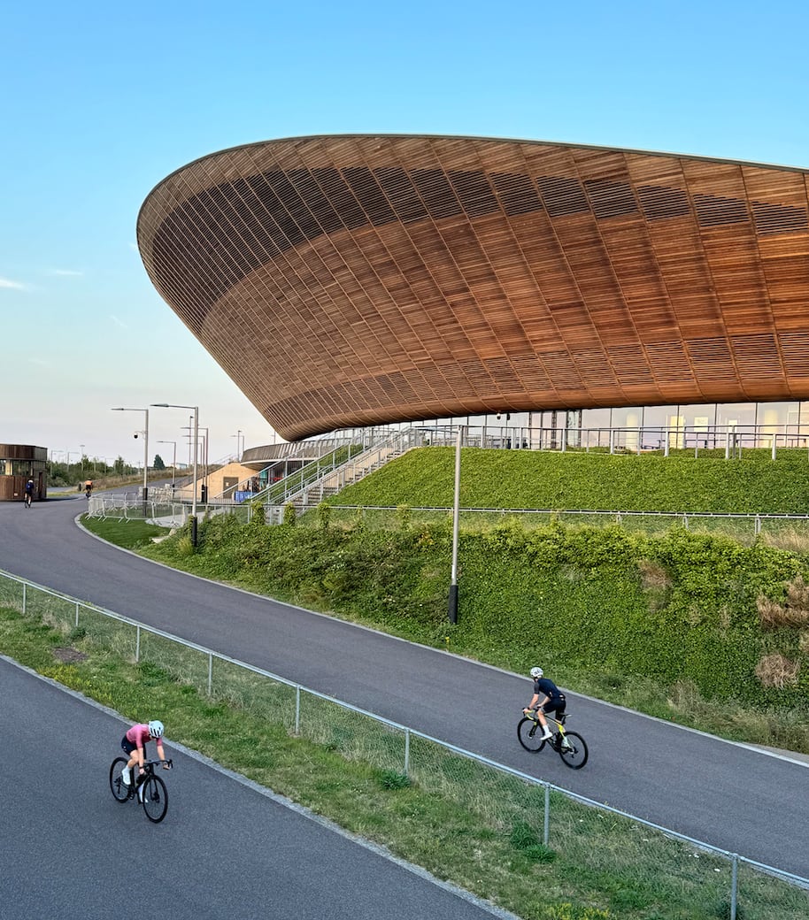 Velodrome for London Contemporary Architecture Map. Photography by Olly Wainwright for Blue Crow Media