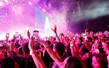 INDIO, CALIFORNIA - APRIL 15: BLACKPINK performs at the Coachella Stage during the 2023 Coachella Valley Music and Arts Festival on April 15, 2023 in Indio, California. (Photo by Frazer Harrison/Getty Images for Coachella)