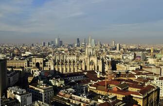 Panoramica di Milano vista dalla Torre Velasca