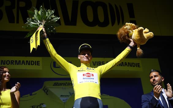 Van der Poel in Maglia gialla per un solo secondo!