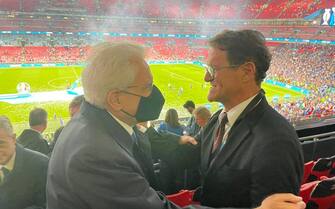 Mattarella e Fabio Capello