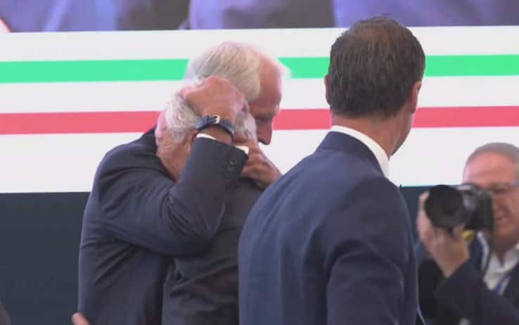 L'abbraccio con Malagò