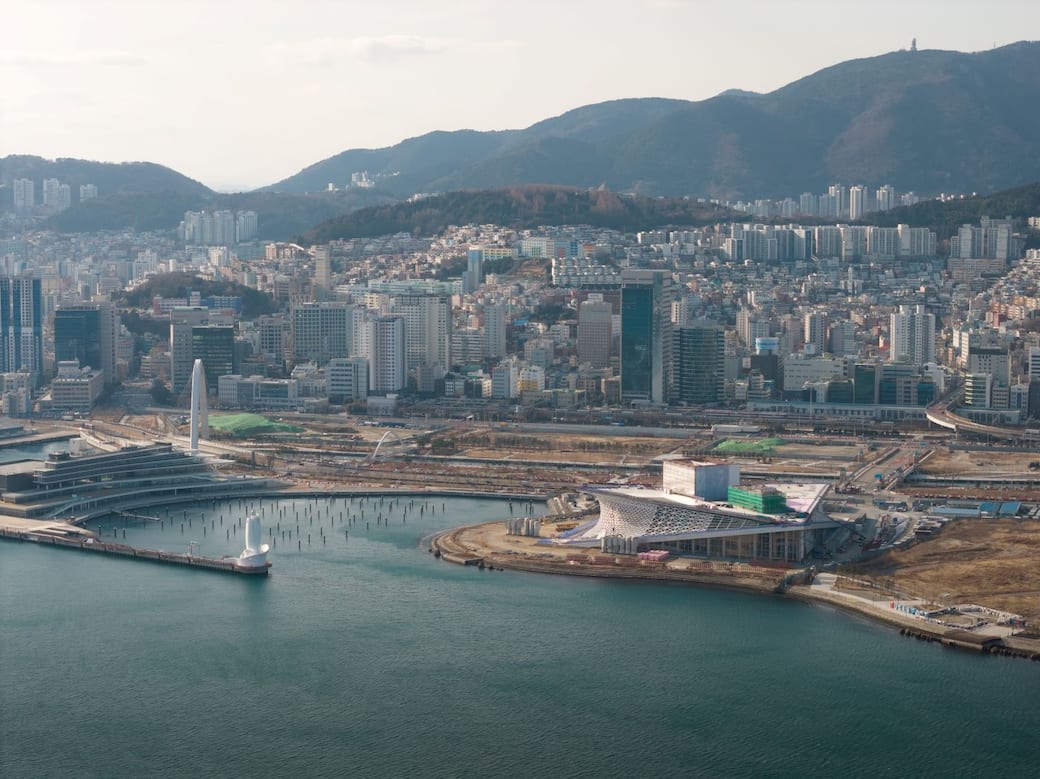 Busan Opera House, under construction. Photo StudioSZ Photo | Justin Szeremeta