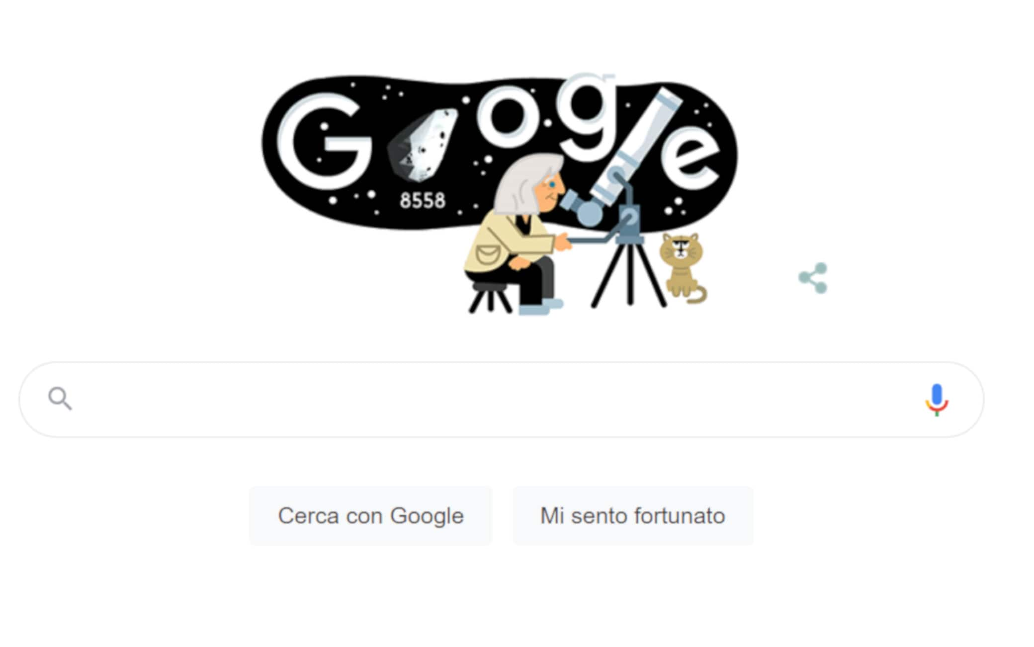 Il Doodle dedicato a Margherita Hack