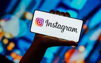 BRAZIL - 2023/10/23: In this photo illustration, the Instagram logo is displayed on a smartphone screen. (Photo Illustration by Rafael Henrique/SOPA Images/LightRocket via Getty Images)