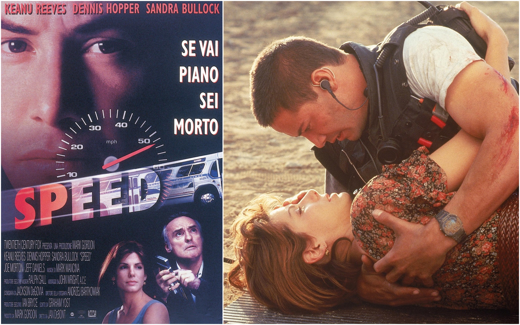 Speed Movie Map 'Speed', 30 anni fa l'uscita del film con Keanu Reeves e Sandra Bullock ...