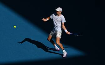 Jack Draper (GBR) during his first round match at the 2022 Australian Open at Melbourne Park in Melbourne, Australia, on January 16, 2023. Photo by Corinne Dubreuil/ABACAPRESS.COM