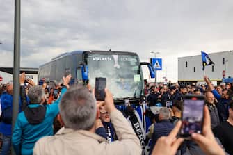 Atalanta returns after the victory in Europa League  during  Atalanta returns after the victory in the UEFA Europa League, Football Europa League match in Bergamo, Italy, May 23 2024