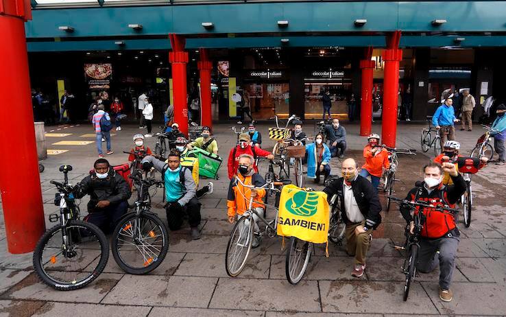 La protesta dei rider