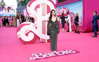 LONDON, ENGLAND - JULY 12: America Ferrera attends the European Premiere of "Barbie" at Cineworld Leicester Square on July 12, 2023 in London, England. (Photo by Jed Cullen/Dave Benett/WireImage)