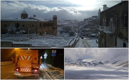 Italia, neve e gelo: disagi al Centro e al Sud. FOTO