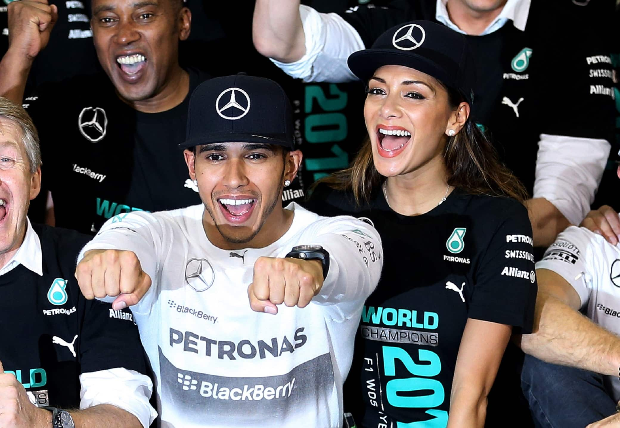 Lewis Hamilton con l'ex fidanzata Nicole Scherzinger, leader delle Pussycat Dolls