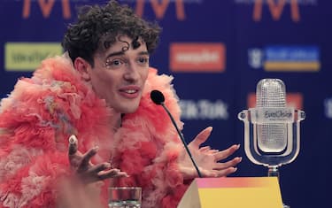 Mandatory Credit: Photo by Andreas Hillergren/TT/Shutterstock (14476413a)
This year's winner Nemo representing Switzerland during the press conference after the final of the 68th edition of the Eurovision Song Contest (ESC) at Malmö Arena, in Malmö, Sweden, Saturday, May 11, 2024.
Eurovision Song Contest 2024, Malmö, Sweden - 12 May 2024