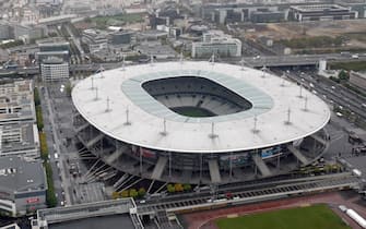 An aerial view taken on October 15, 2008 shows the Stade de France in Saint-Denis, near Paris.  AFP PHOTO JOEL SAGET / AFP PHOTO / JOEL SAGET        (Photo credit should read JOEL SAGET/AFP via Getty Images)