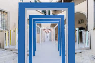 A Pistoia per la mostra di Daniel Buren