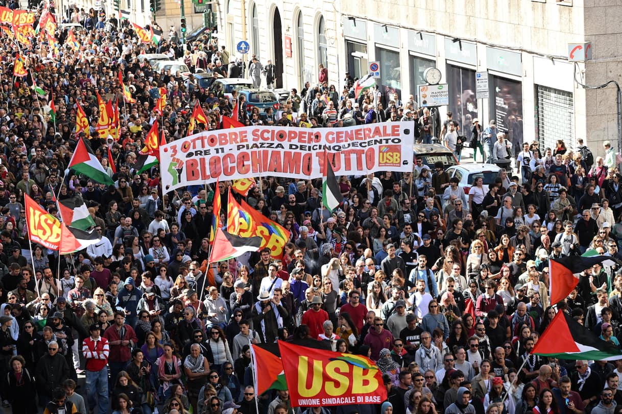 da roma a torino oggi ancora manifestazioni pro gaza in tutta italia foto