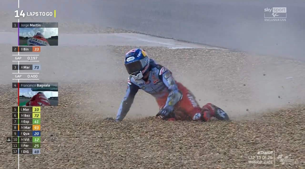 caduta alex marquez