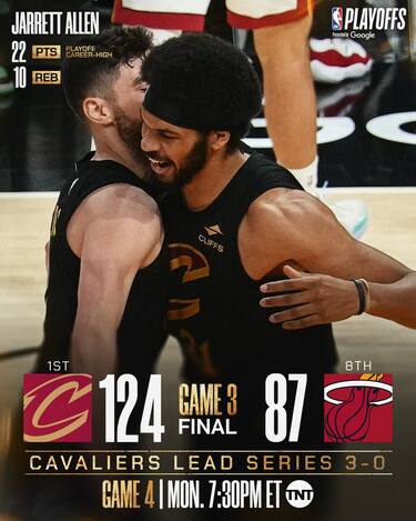 MIAMI HEAT-CLEVELAND CAVALIERS GARA-3 87-124 (SERIE 0-3)