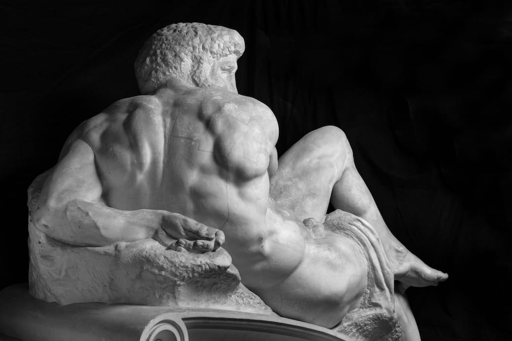 Plaster cast after Michelangelo Buonarroti, Day (Giorno). Original c. 1525-26, cast 1897. The Royal Cast Collection, SMK – National Gallery of Denmark Photo: SMK