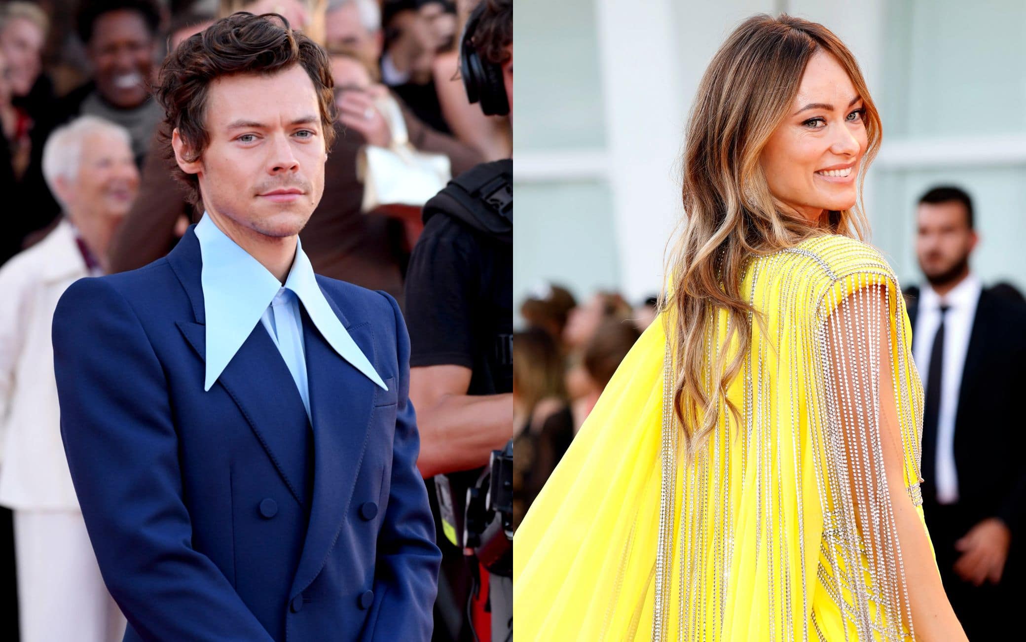 Harry Styles e Olivia Wilde sul red carpet del Festival di Venezia. FOTO