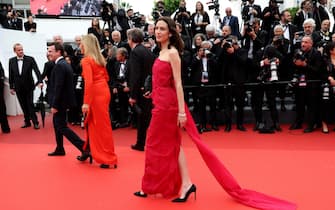 CANNES, FRANCE - MAY 20: Alexa Chung attends the "Killers Of The Flower Moon" red carpet during the 76th annual Cannes film festival at Palais des Festivals on May 20, 2023 in Cannes, France. (Photo by Vittorio Zunino Celotto/Getty Images)
