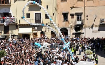 Palermo.Funerali a Monreale dei tre ragazzi uccisi Andrea Miceli,Salvatore Turdo,Massimo Pirozzo. ..Ph.Alessandro Fucarini.
