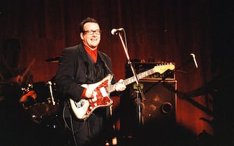 UNITED STATES - CIRCA 1994:  Photo of Elvis Costello  (Photo by Jim Steinfeldt/Michael Ochs Archives/Getty Images)