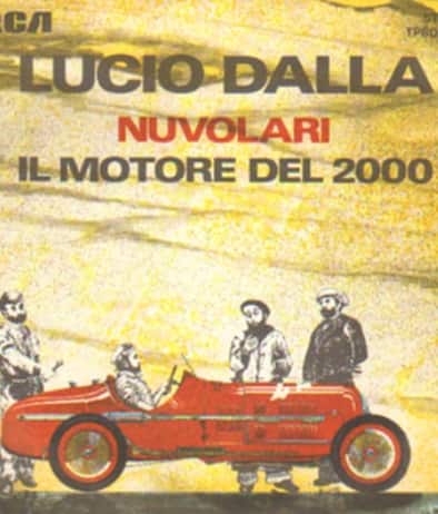 La copertina de "Il motore Del 2000" di Lucio Dalla