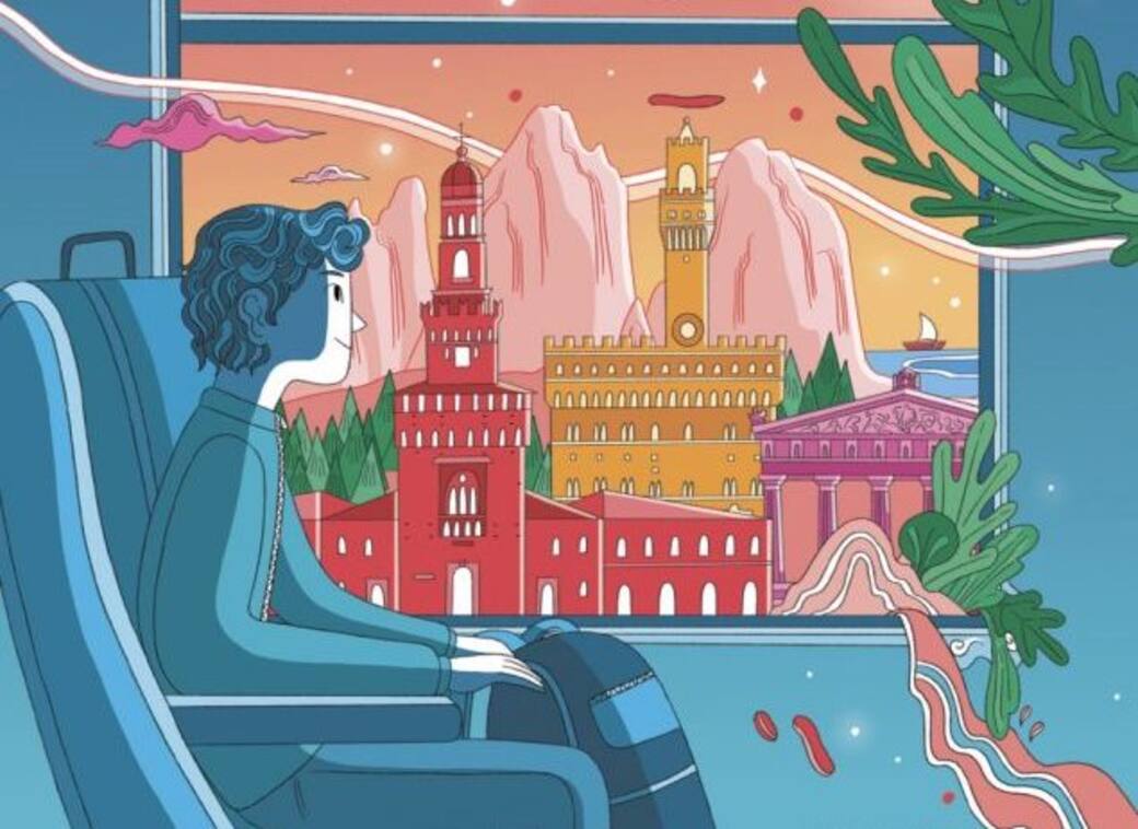 Un dettaglio della copertina di “Negli occhi la bellezza”