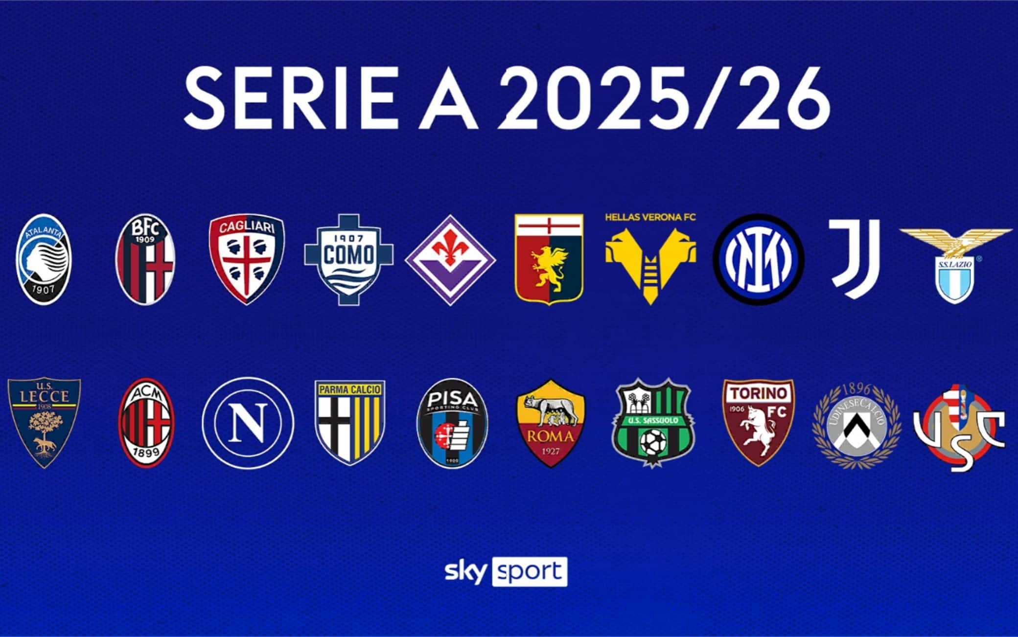 Le squadre della Serie A 2025/26