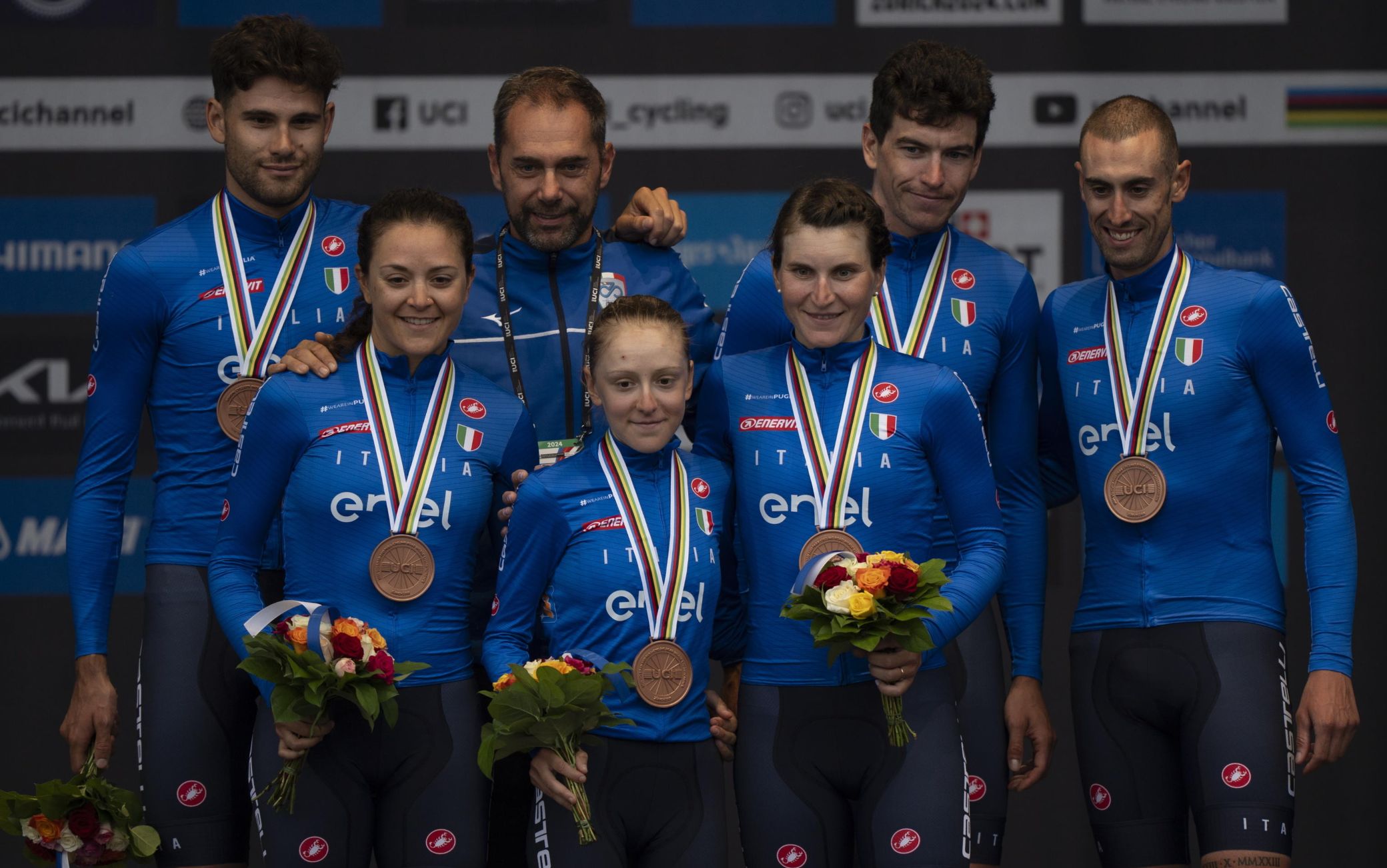 Italia: è bronzo nella cronometro a squadre miste