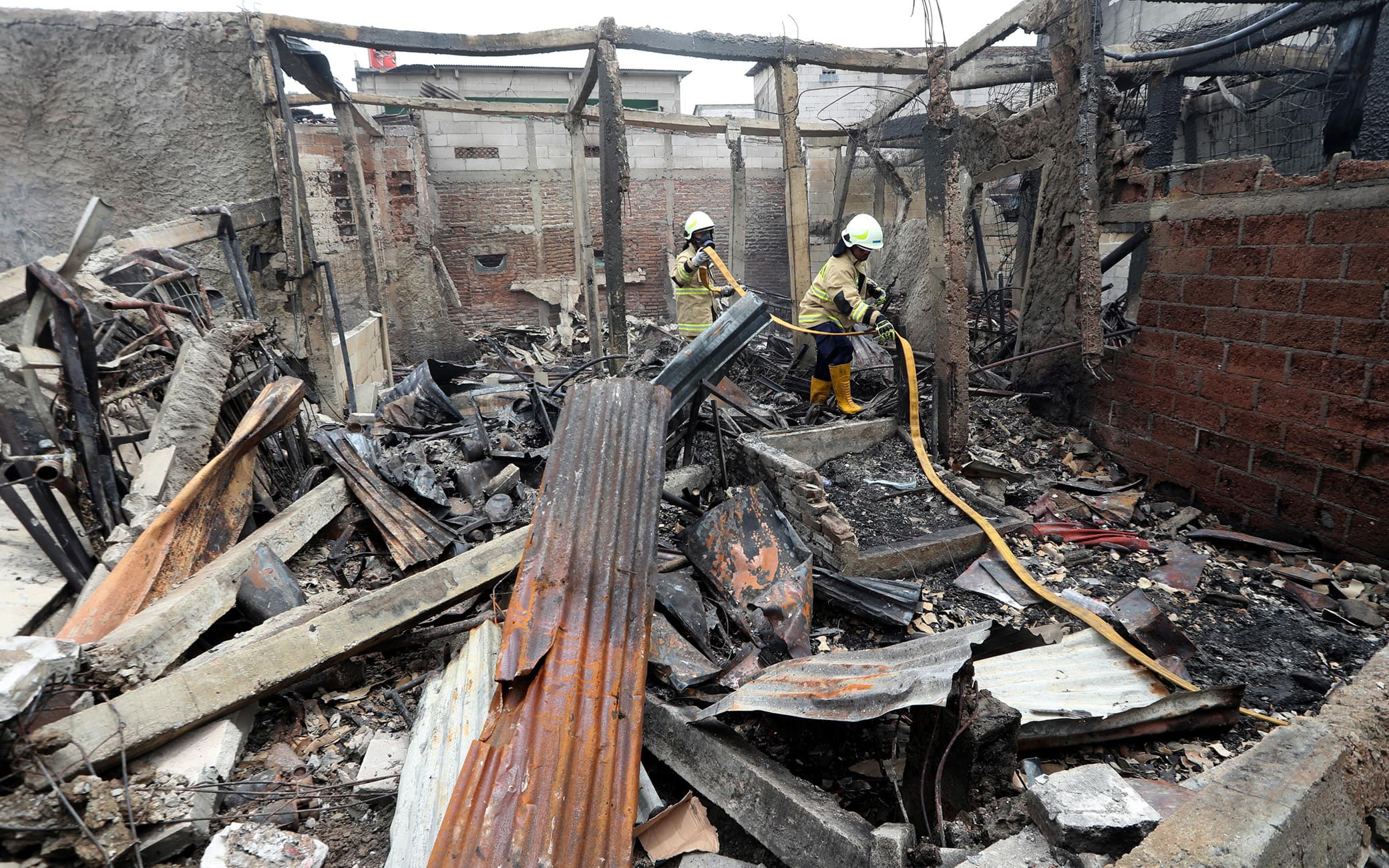 L'incendio a Jakarta