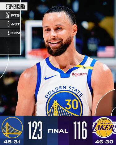 LOS ANGELES LAKERS-GOLDEN STATE WARRIORS 116-123