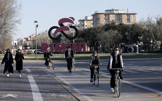 Ciclisti a Rimini