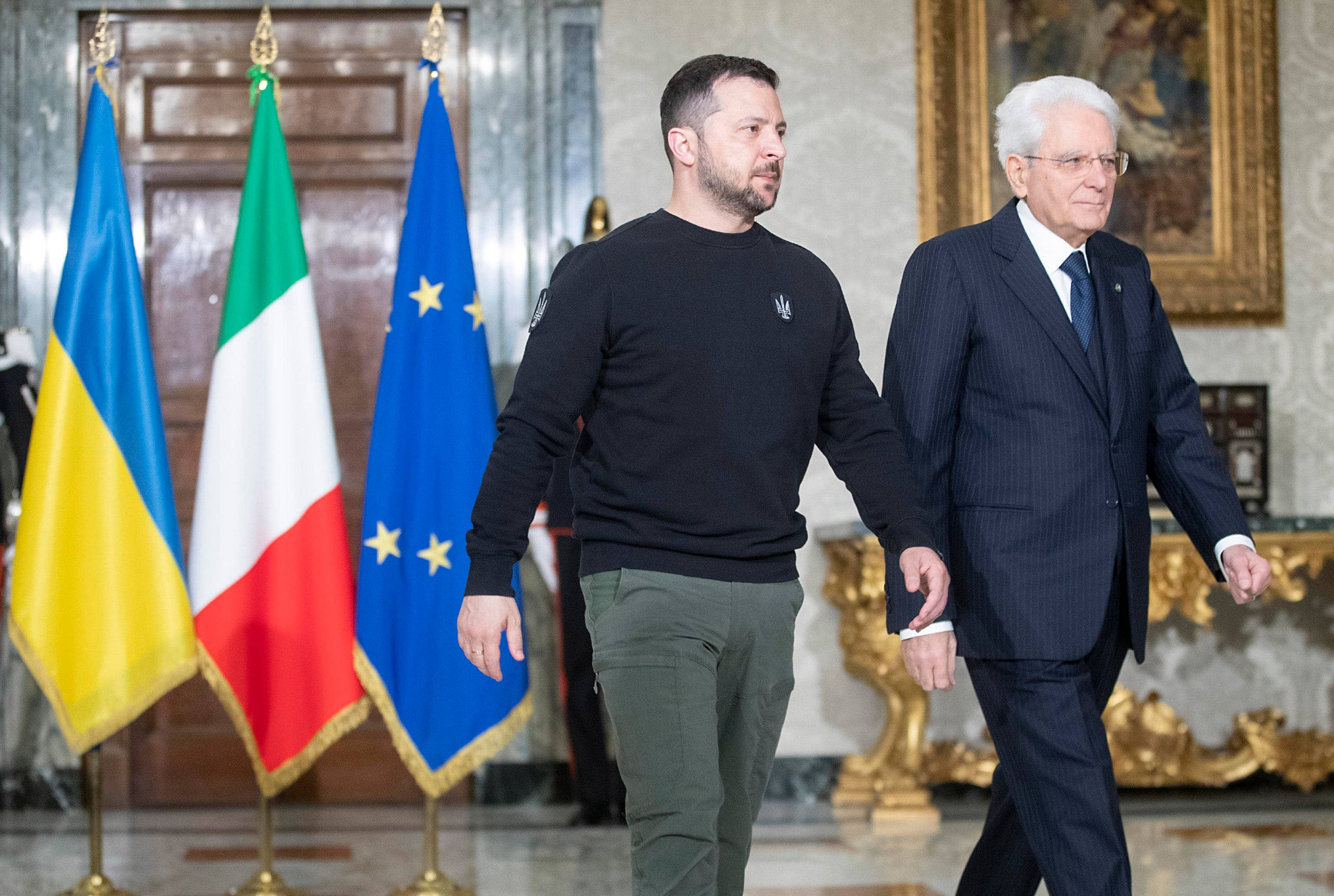 Zelensky - Mattarella