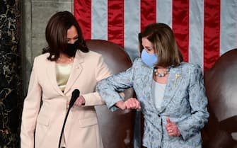Pelosi e Harris al Congresso Usa