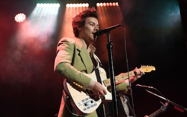 NEW YORK, NEW YORK - FEBRUARY 29:  Harry Styles performs live on stage at iHeartRadio Secret Session with Harry Styles at the Bowery Ballroom on February 29, 2020. (Photo by Kevin Mazur/Getty Images for iHeartRadio)