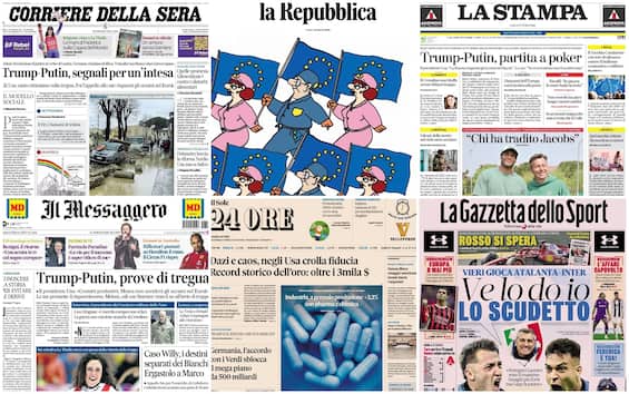 le prime pagine dei quotidiani di oggi 15 marzo la rassegna stampa di sky tg24