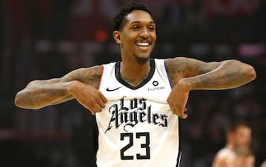 LOS ANGELES, CALIFORNIA - DECEMBER 01:  Lou Williams #23 of the Los Angeles Clippers reacts during the first half against the Washington Wizards at Staples Center on December 01, 2019 in Los Angeles, California. NOTE TO USER: User expressly acknowledges and agrees that, by downloading and or using this photograph, User is consenting to the terms and conditions of the Getty Images License Agreement. (Photo by Katharine Lotze/Getty Images)