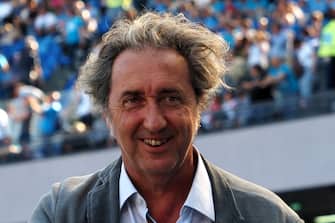 Paolo Sorrentino is an Italian director, screenwriter and film producer, during the match of the Italian Serie A league between Napoli vs Fiorentina final result, Napoli 1, Fiorentina 0, match played at the Diego Armando Maradona stadium. Napoli, Italy, 08 May, 2023. (photo by Vincenzo Izzo/Sipa USA)
