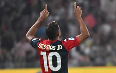 Genoa's Junior Messias jubilates after scoring the gol during the Italian Serie A match, Genoa CFC vs As Roma at Luigi Ferraris stadium in Genoa, Italy, 28 september 2023.
ANSA/LUCA ZENNARO