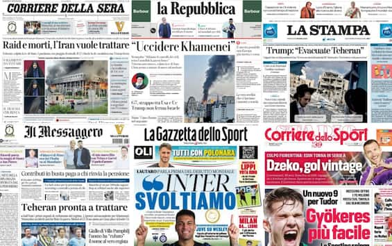 Le prime pagine dei quotidiani di oggi 17 giugno: la rassegna stampa Le prime pagine dei quotidiani di oggi 17 giugno: la rassegna stampa