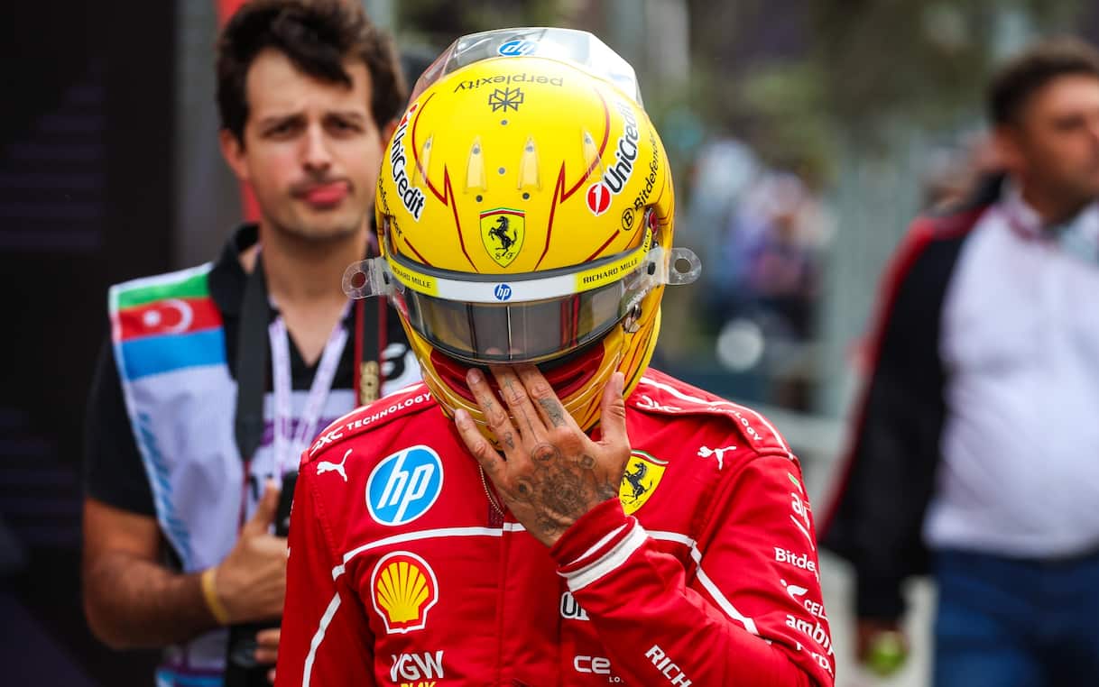 GP Baku, Hamilton fuori in Q2: tutta la sua frustrazione ai box. video | Sky Sport