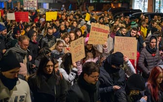 20231126 - POL - VIGONOVO (VE) - I MOLTI I CARTELLI AL CORTEO. LUCAVECCHIATO/NUOVETECNICHE