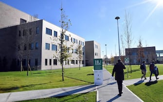 Alcuni edifici del nuovo Campus di Humanitas University, Rozzano (Milano), 14 novembre 2017. ANSA/ DANIEL DAL ZENNARO