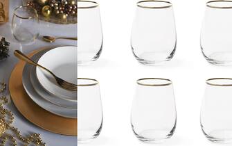 Excelsa Gold Set 6 Bicchieri Acqua