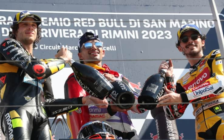 Il podio di Misano