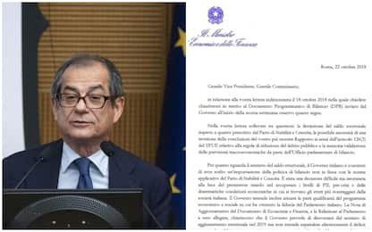 Tria risponde all'Ue: "Sul deficit scelte difficili ma necessarie"