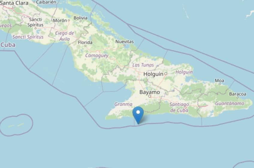 L'area colpita dal terremoto.