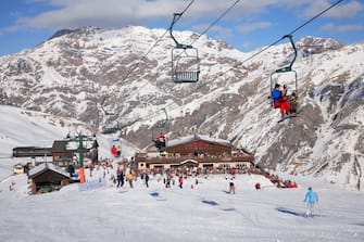 Ski run. Livigno. Lombardy. Italy. (Photo by: Giorgio Mesturini/REDA&CO/Universal Images Group via Getty Images)